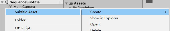 create asset